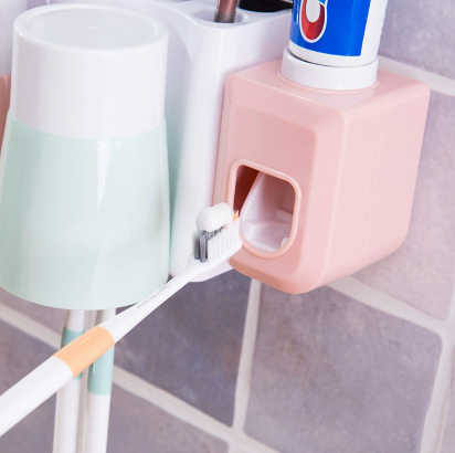 自动挤牙膏器壁挂式家用全自动挤压器免打孔卫生间牙膏牙刷置物架